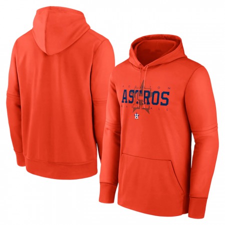 Men's Houston Astros Orange Pregame Performance Pullover Hoodie