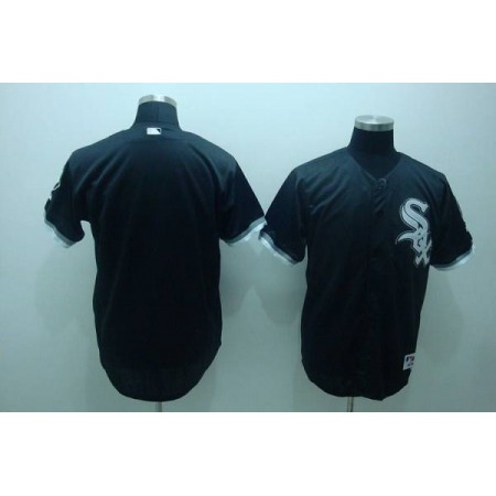 White Sox Blank Stitched Black MLB Jersey