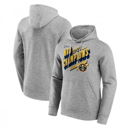 Men's Denver Nuggets Grey 2023 Champions Screen Graphic Hoodie