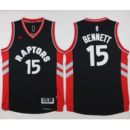 Raptors #15 Anthony Bennett Black Stitched NBA Jersey