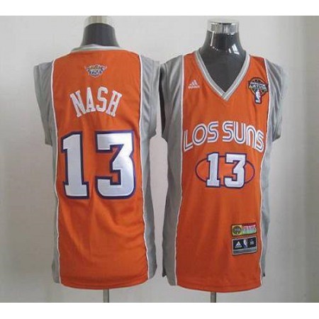 Suns #13 Steve Nash Orange Latin Nights Stitched NBA Jersey