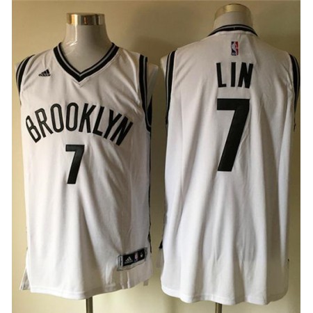 Nets #7 Jeremy Lin White Home Stitched NBA Jersey