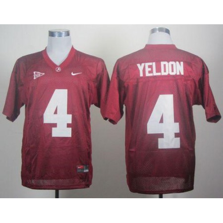 Crimson Tide #4 T.J Yeldon Red Stitched NCAA Jersey