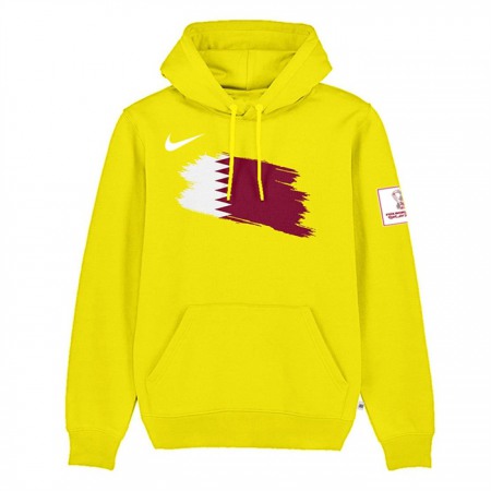 Men's Qatar FIFA World Cup Soccer Hoodie Yellow