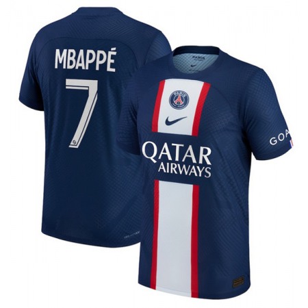 Men's Paris Saint-Germain #7 Mbappe Navy Soccer Jersey