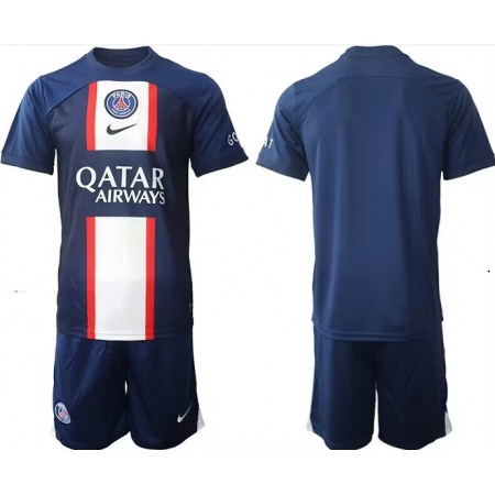 Youth Paris Saint-Germain Customized Navy Soccer Jersey Suit