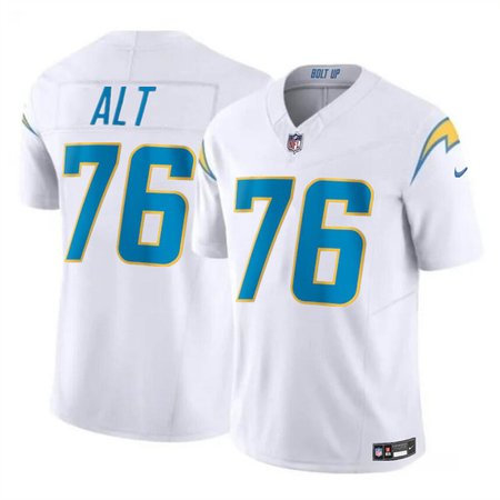 Youth Los Angeles Chargers #76 Joe Alt White 2024 Draft F.U.S.E. Vapor Limited Stitched Football Jersey