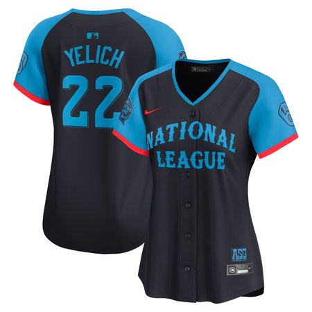 Women's National League Christian Yelich Nike Navy 2024 MLB All-Star Game Limited Player Jersey