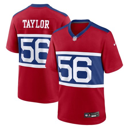 Men's New York Giants Lawrence Taylor Nike Century Red Alternate Retired Player Game Jersey