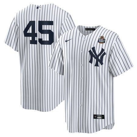 Men's New York Yankees Gerrit Cole Nike White 2024 World Series Home Replica Player Jersey