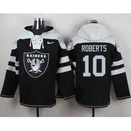 Nike Raiders #10 Seth Roberts Black Player Pullover NFL Hoodie