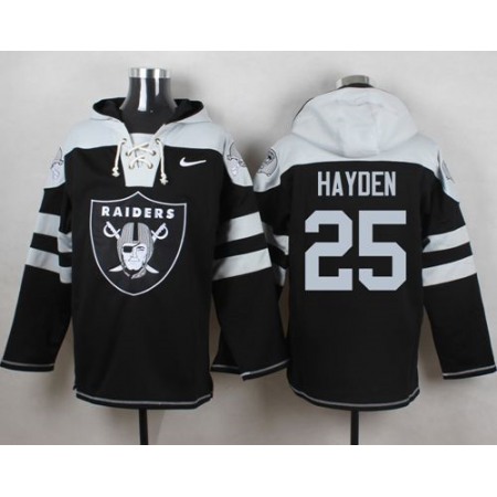 Nike Raiders #25 D.J. Hayden Black Player Pullover NFL Hoodie