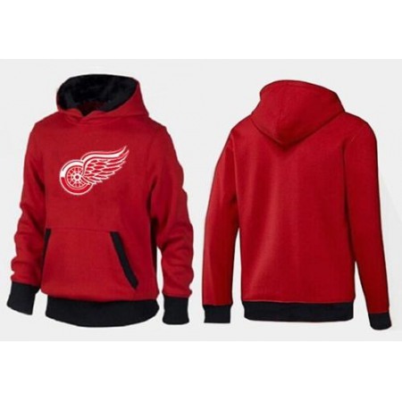 Detroit Red Wings Pullover Hoodie Red & Black