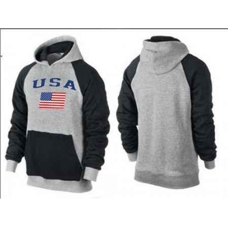 Olympic Team USA Pullover Hoodie Grey & Black