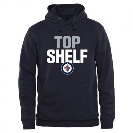 Winnipeg Jets Top Shelf Pullover Hoodie Navy